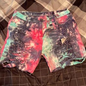 Womens jean shorts